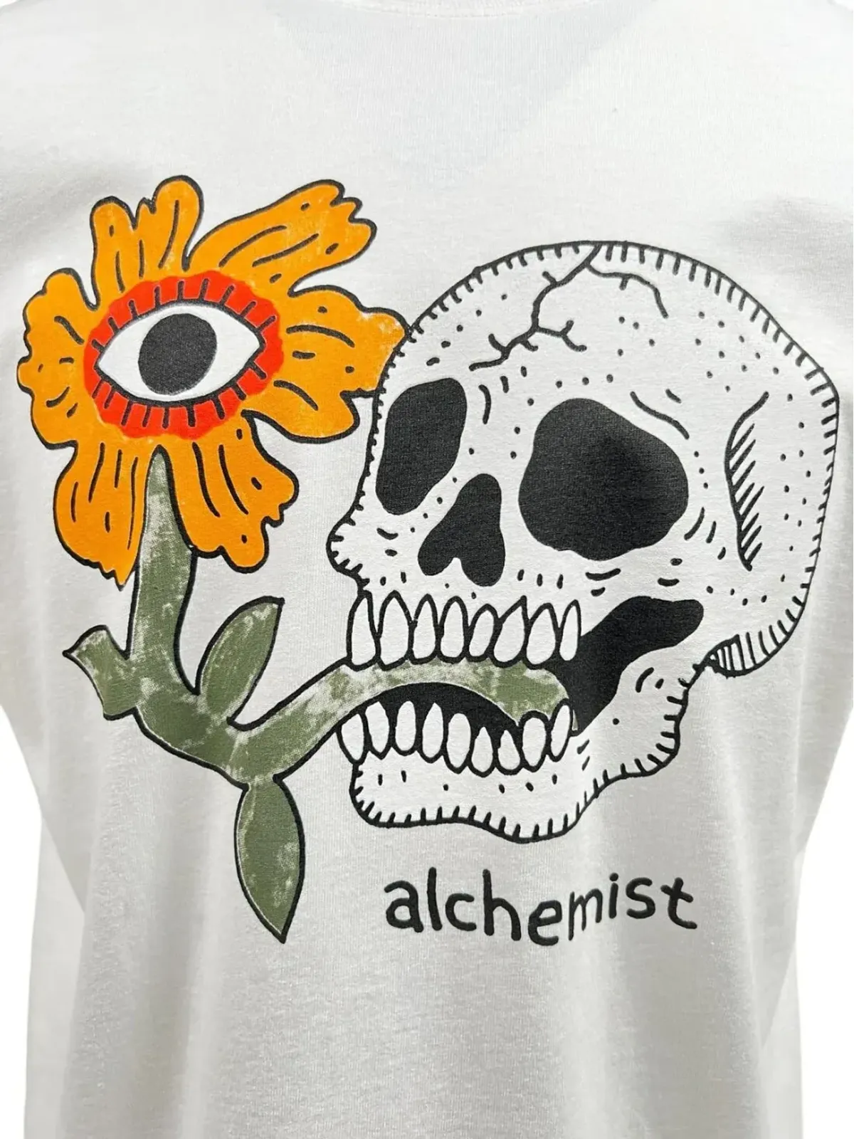 Alchemist フローラルスカル Tシャツ - 画像3