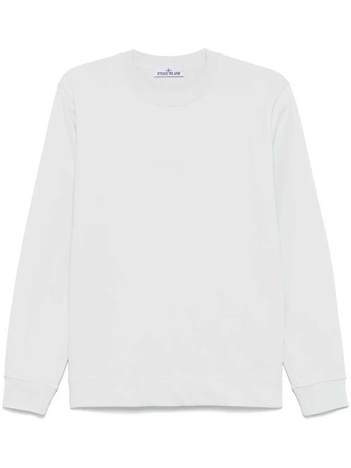 Stone Island ロゴ刺繍スウェットシャツ ブルー - 画像1
