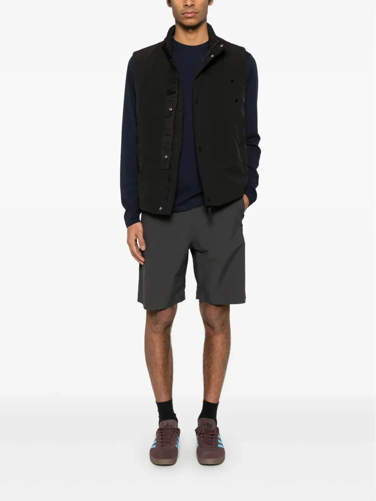 Stone Island ロゴ刺繍ショーツ - グレー - 画像2