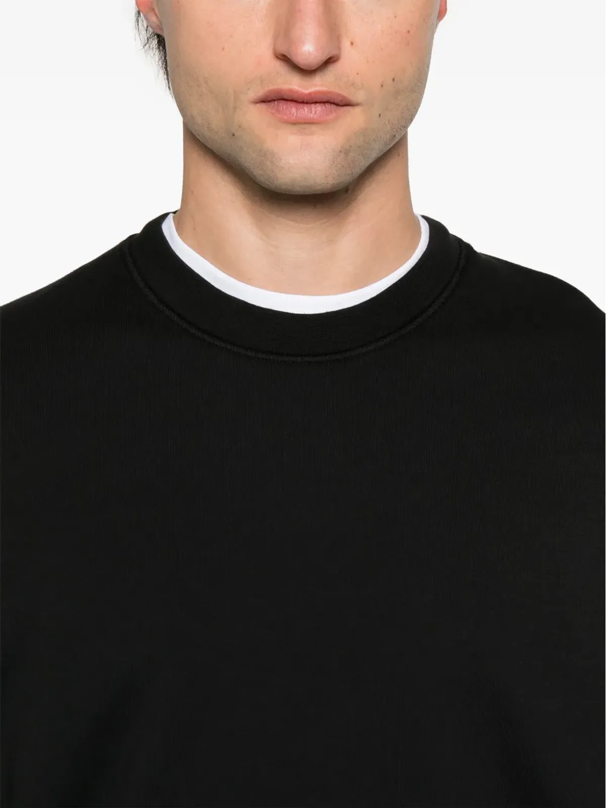 Stone Island コンパスバッジ スウェットシャツ ブラック - 画像5