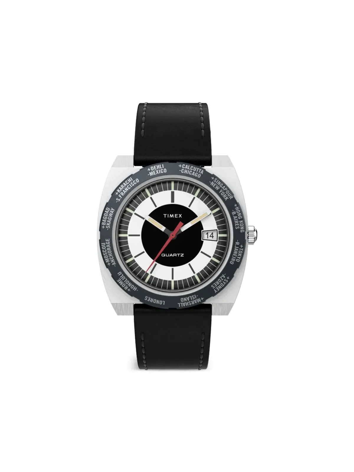 TIMEX World Time Reissue Black - 画像1