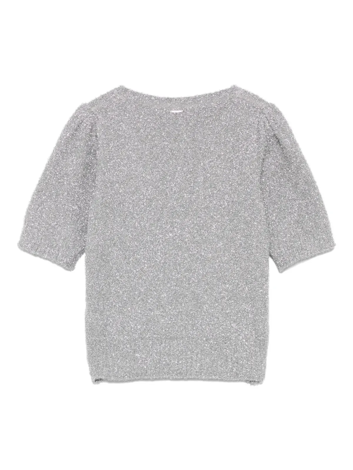 LIU JO ラメ糸入り Tシャツ グレー - 画像2
