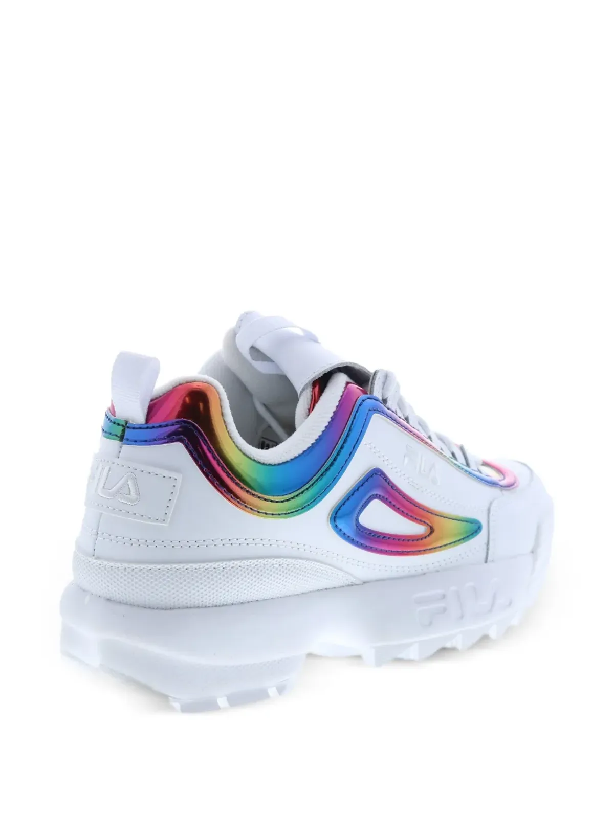 Fila Disruptor 2 Rainbow Chrome スニーカー ホワイト - 画像5