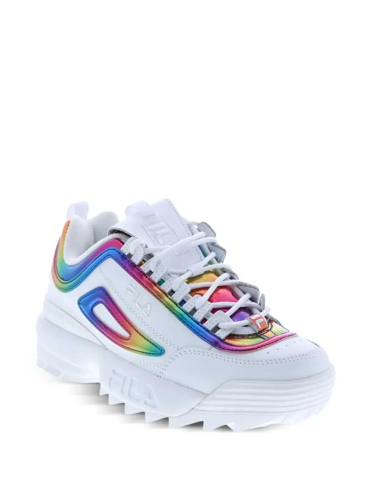 Fila Disruptor 2 Rainbow Chrome スニーカー ホワイト - 画像2