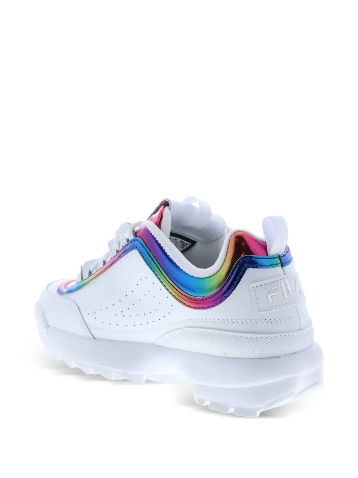 Fila Disruptor 2 Rainbow Chrome スニーカー ホワイト - 画像3