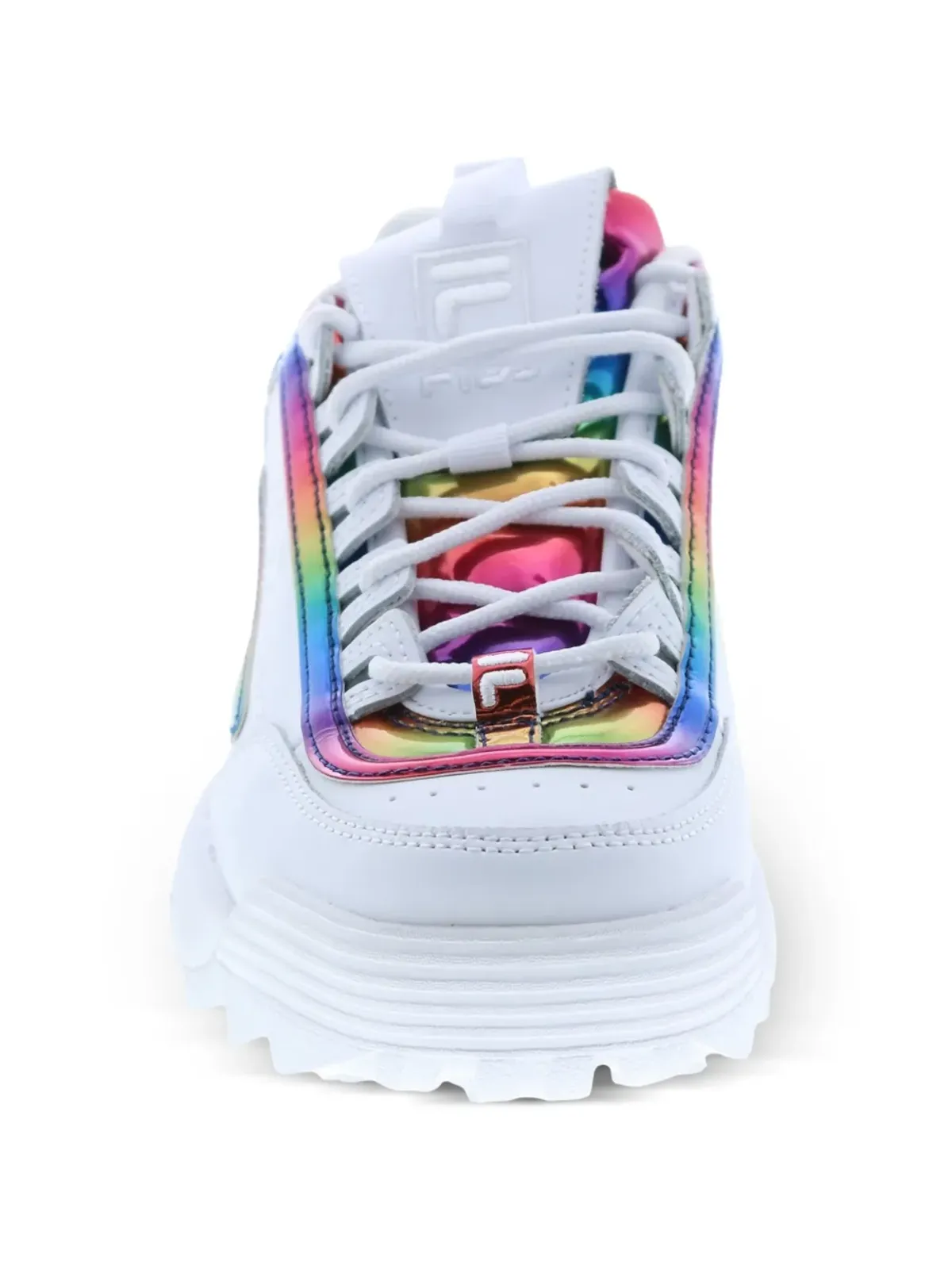 Fila Disruptor 2 Rainbow Chrome スニーカー ホワイト - 画像4