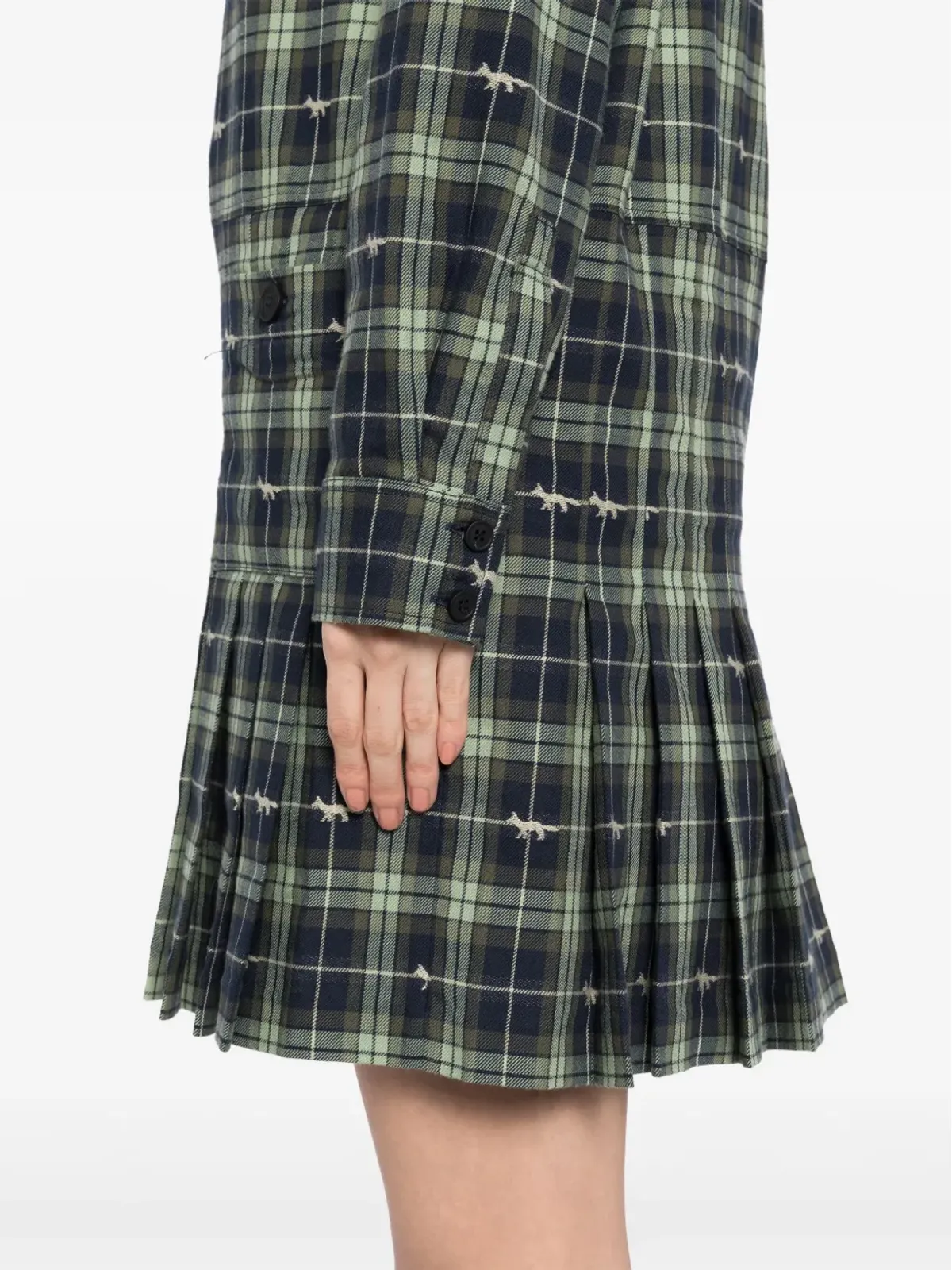 Maison Kitsuné シュランクンシャツドレス - 画像5