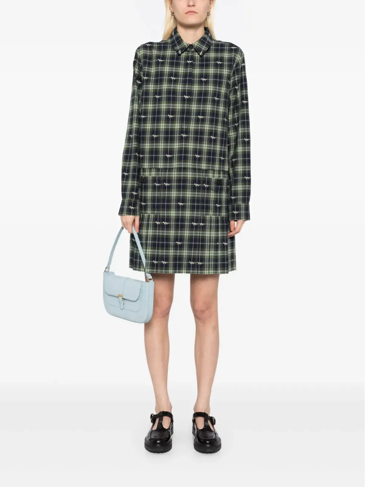Maison Kitsuné シュランクンシャツドレス - 画像2