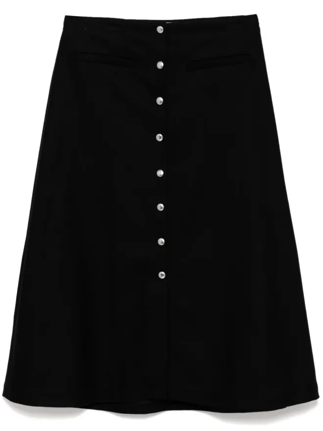 Maison Kitsuné Maison Kitsuné スナップ付きミディスカートの商品画像