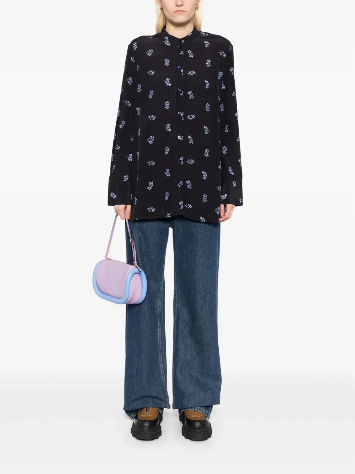 Maison Kitsuné スタンドカラーシャツ - 画像2