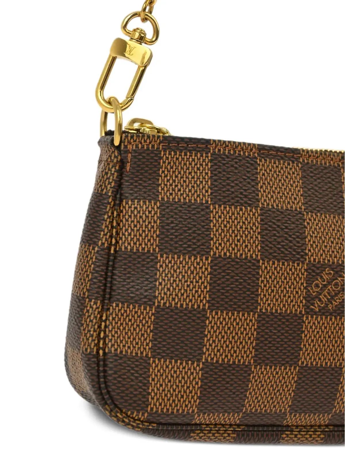 Louis Vuitton ビンテージ 2016 ミニ ポシェット アクセソワーズ クラッチバッグ ブラウン - 画像3