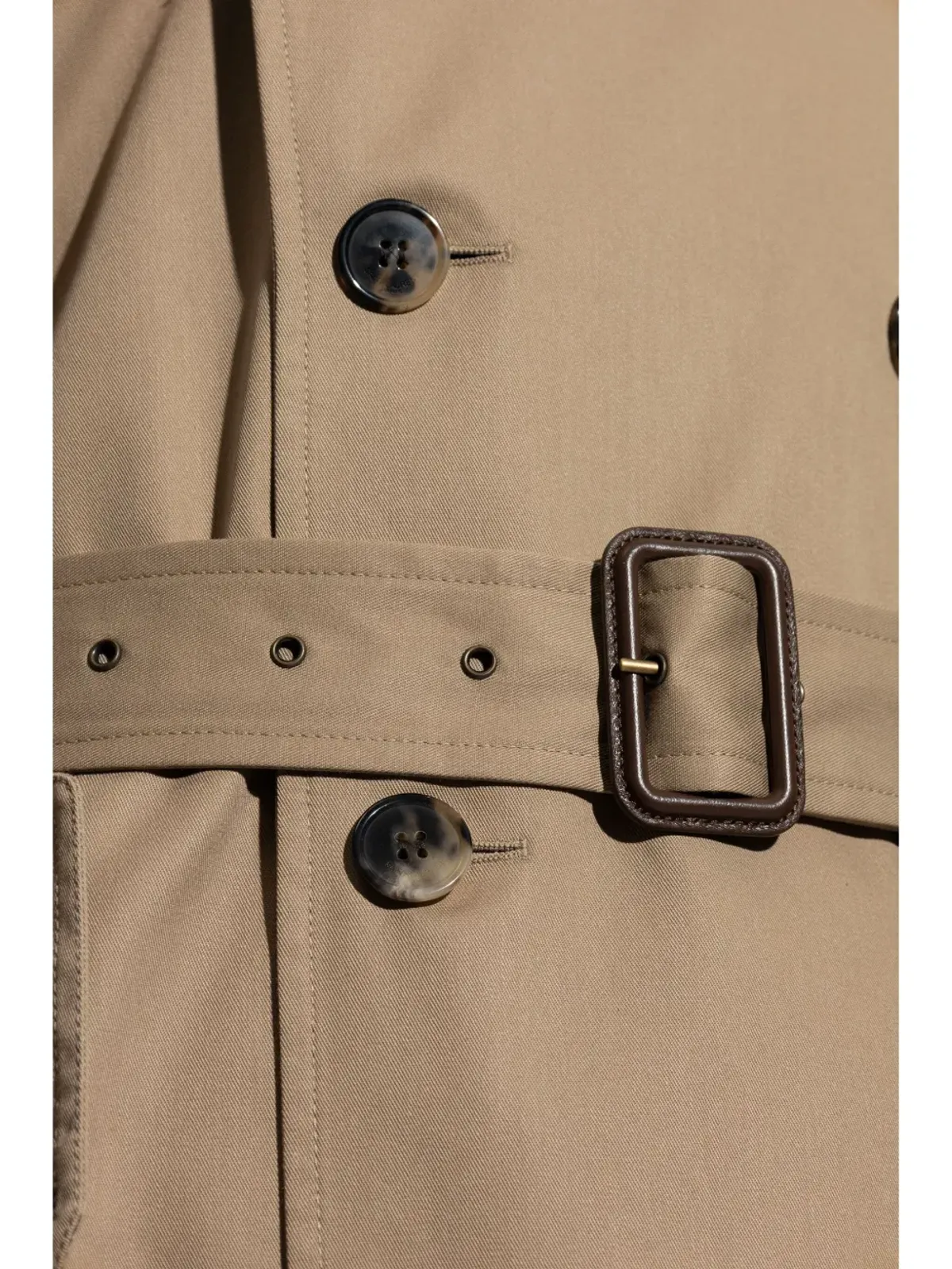 Saint Laurent ギャバジーン織り トレンチコート - ニュートラルカラー - 画像5