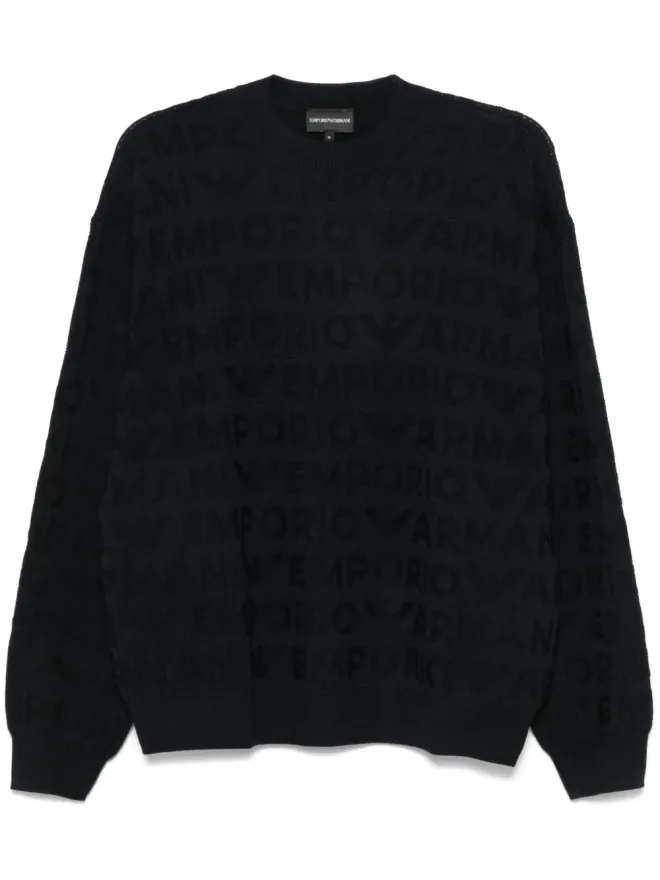 Emporio Armani Emporio Armani リンクステッチ ウールセーターの商品画像