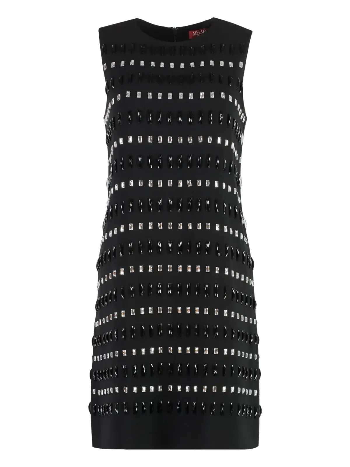 Max Mara クリスタル装飾のミニドレス - ブラック - 画像1