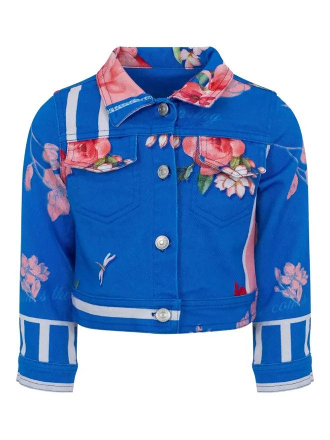 Lapin House Lapin House 花柄プリント デニムジャケットの商品画像