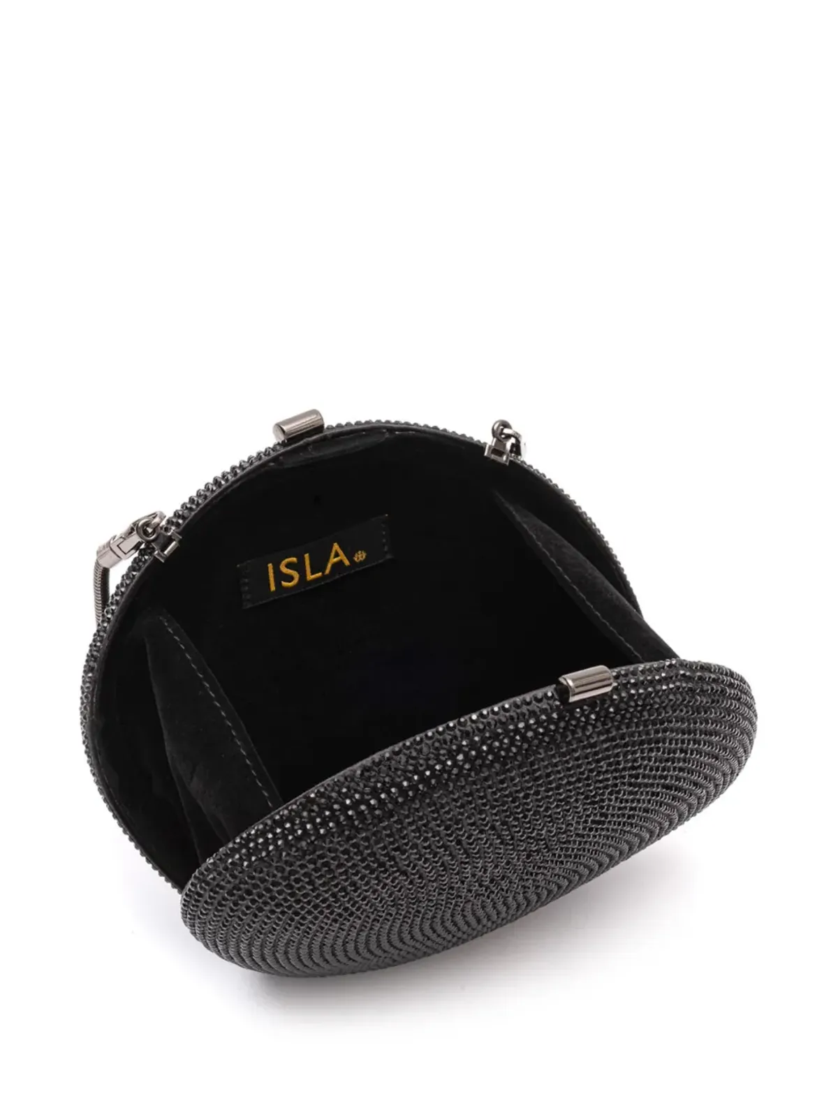 Isla ラインストーン装飾クラッチバッグ - 画像5