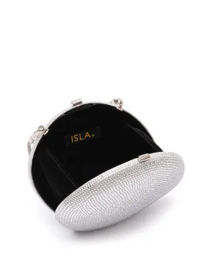 Isla クリスタル装飾クラッチバッグ - サムネイル5