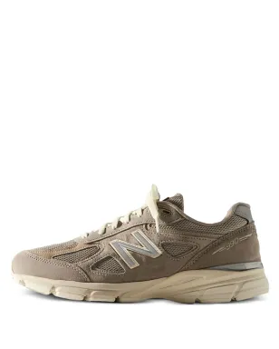 New Balance 990v4 スエード トレーナー - グレー - サムネイル1