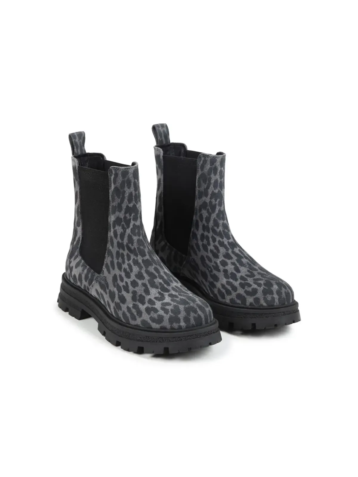 Zadig & Voltaire Kids レオパード柄チェルシーブーツ - 画像1