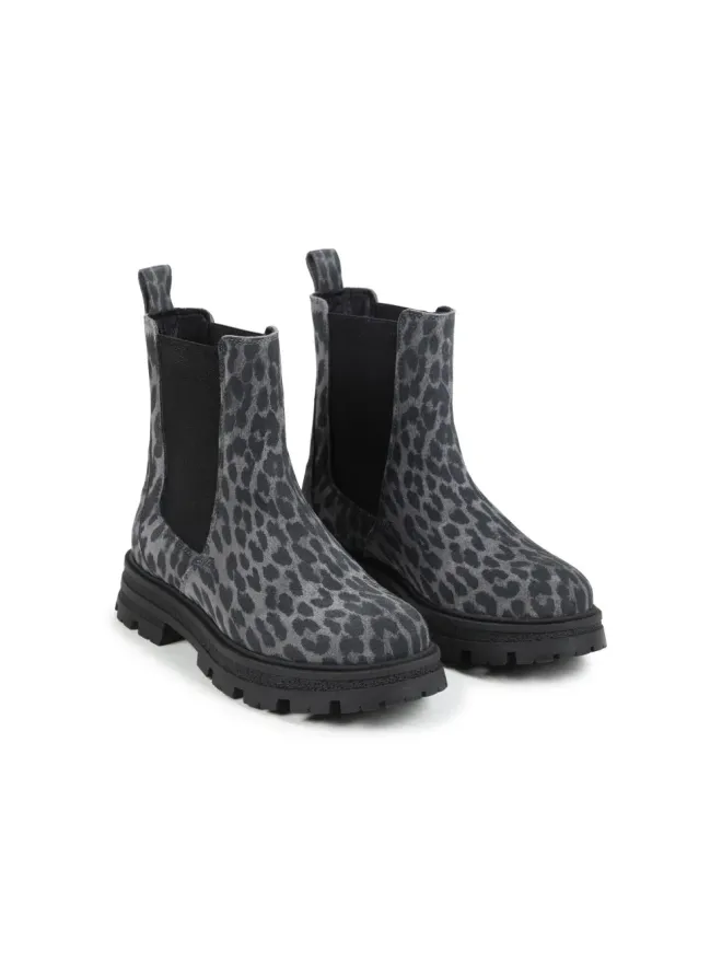 Zadig & Voltaire Kids Zadig & Voltaire Kids レオパード柄チェルシーブーツの商品画像