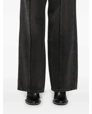 tout a coup ワイドレッグデニムジーンズ - サムネイル5