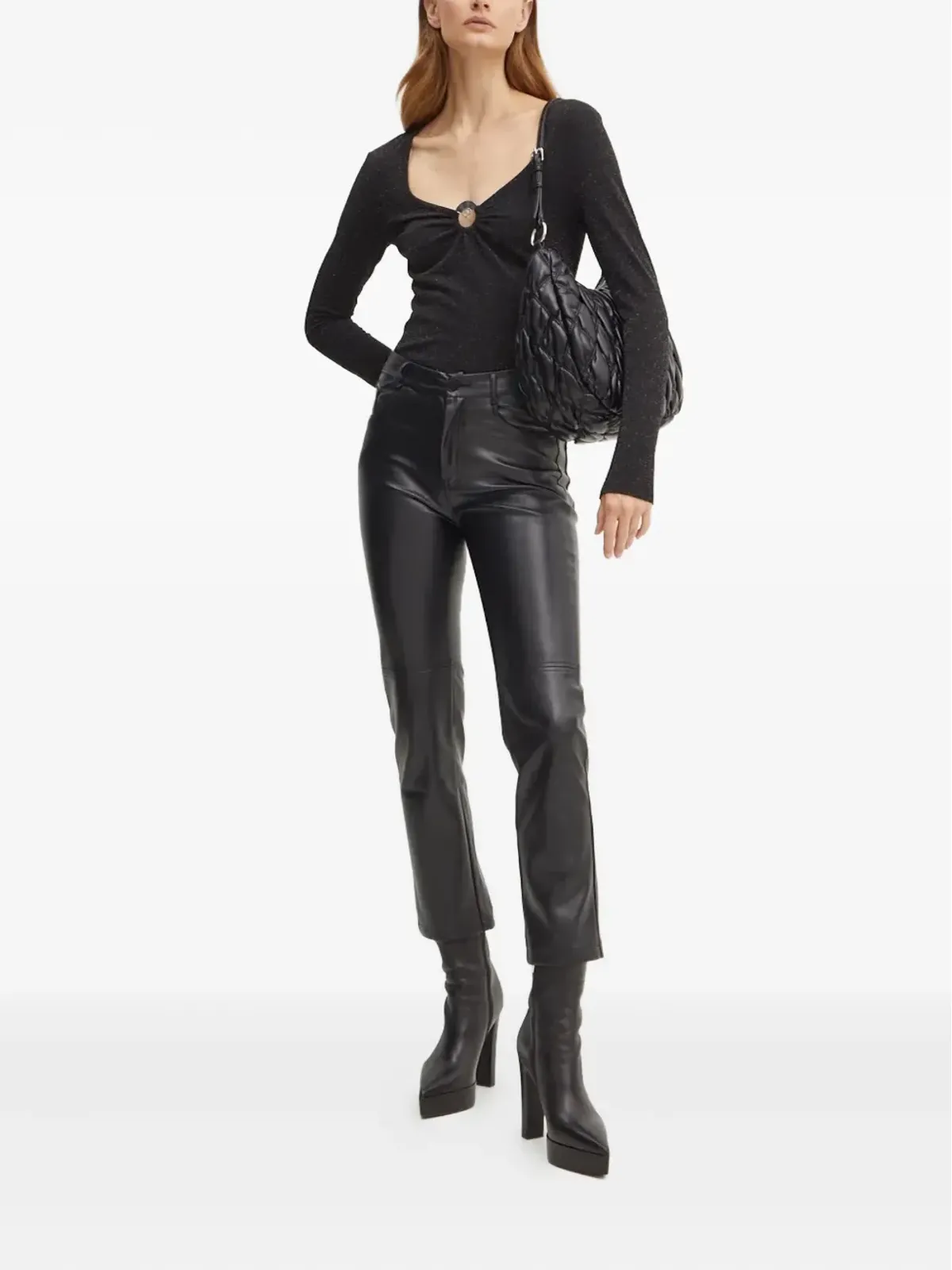 Karl Lagerfeld リングディテールのトップス - ブラック - 画像2