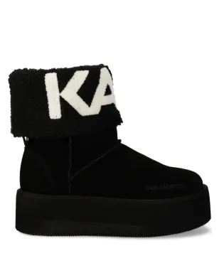 Karl Lagerfeld Thermoプラットフォームブーツ - ブラック - サムネイル1