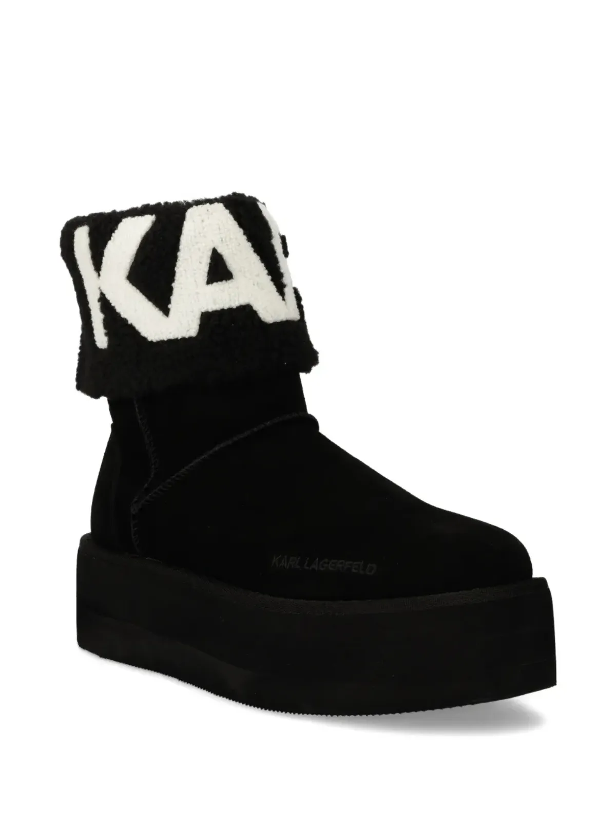 Karl Lagerfeld Thermoプラットフォームブーツ - ブラック - 画像2