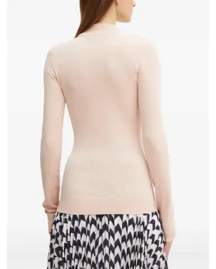 Karl Lagerfeld ロゴ入りモックネックニット - ピンク - サムネイル3