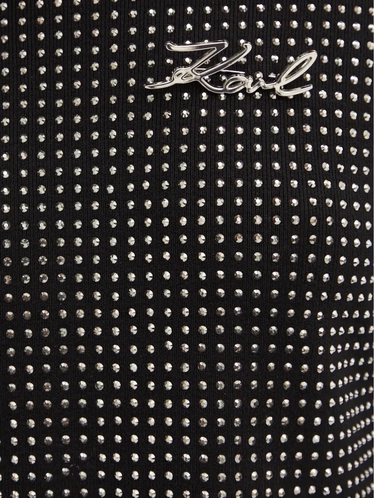 Karl Lagerfeld 装飾入り ロングスリーブ セーター ブラック - 画像4