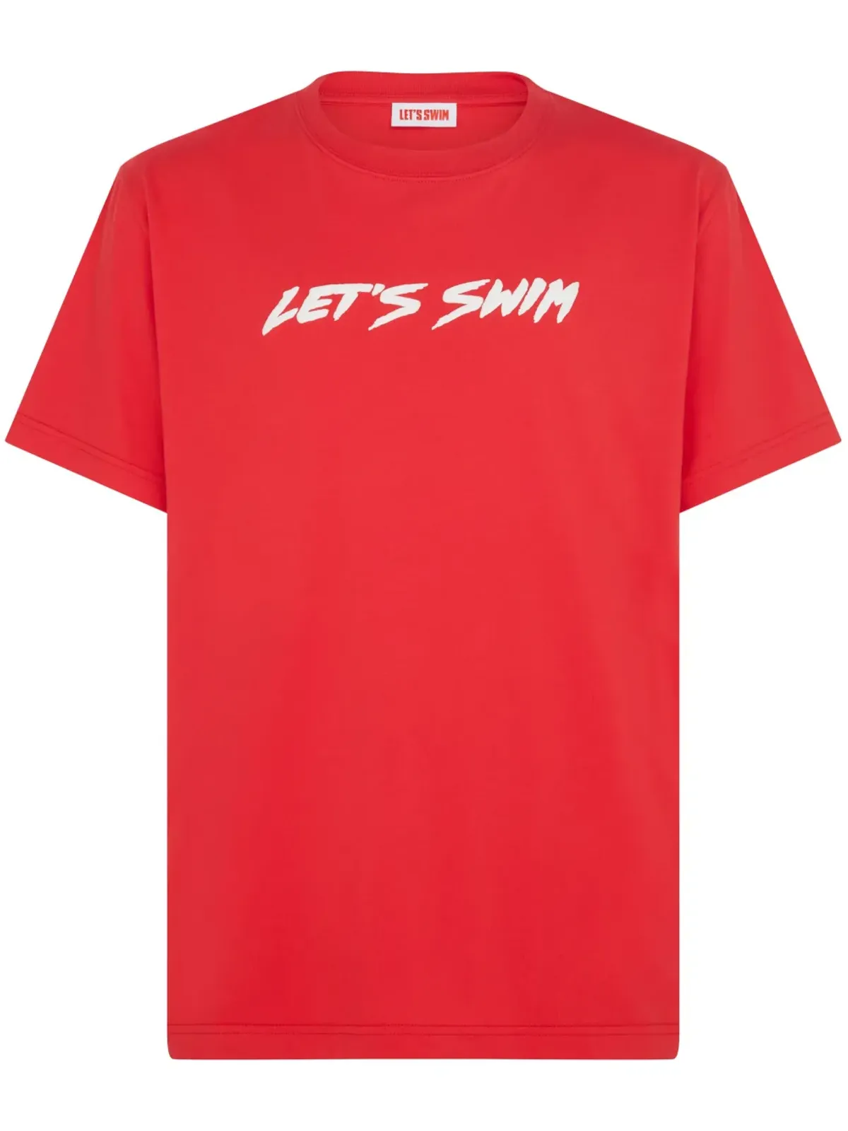Let's Swim ロゴプリントTシャツ - 画像1