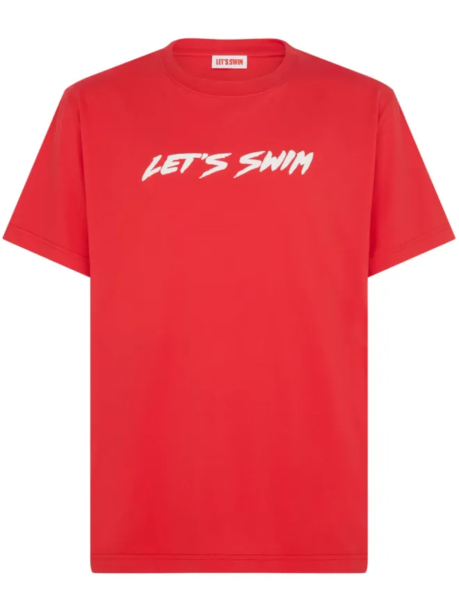 Let's Swim Let's Swim ロゴプリントTシャツの商品画像