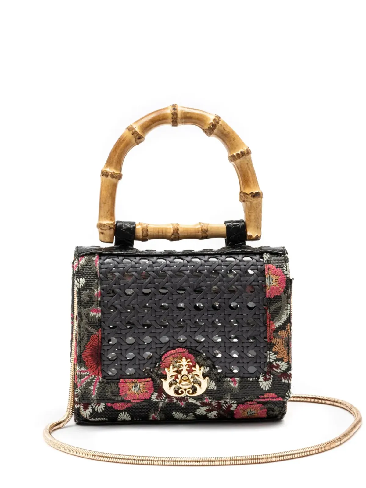 Isla ミニ ダイアナ フラップバッグ ブラック - 画像1