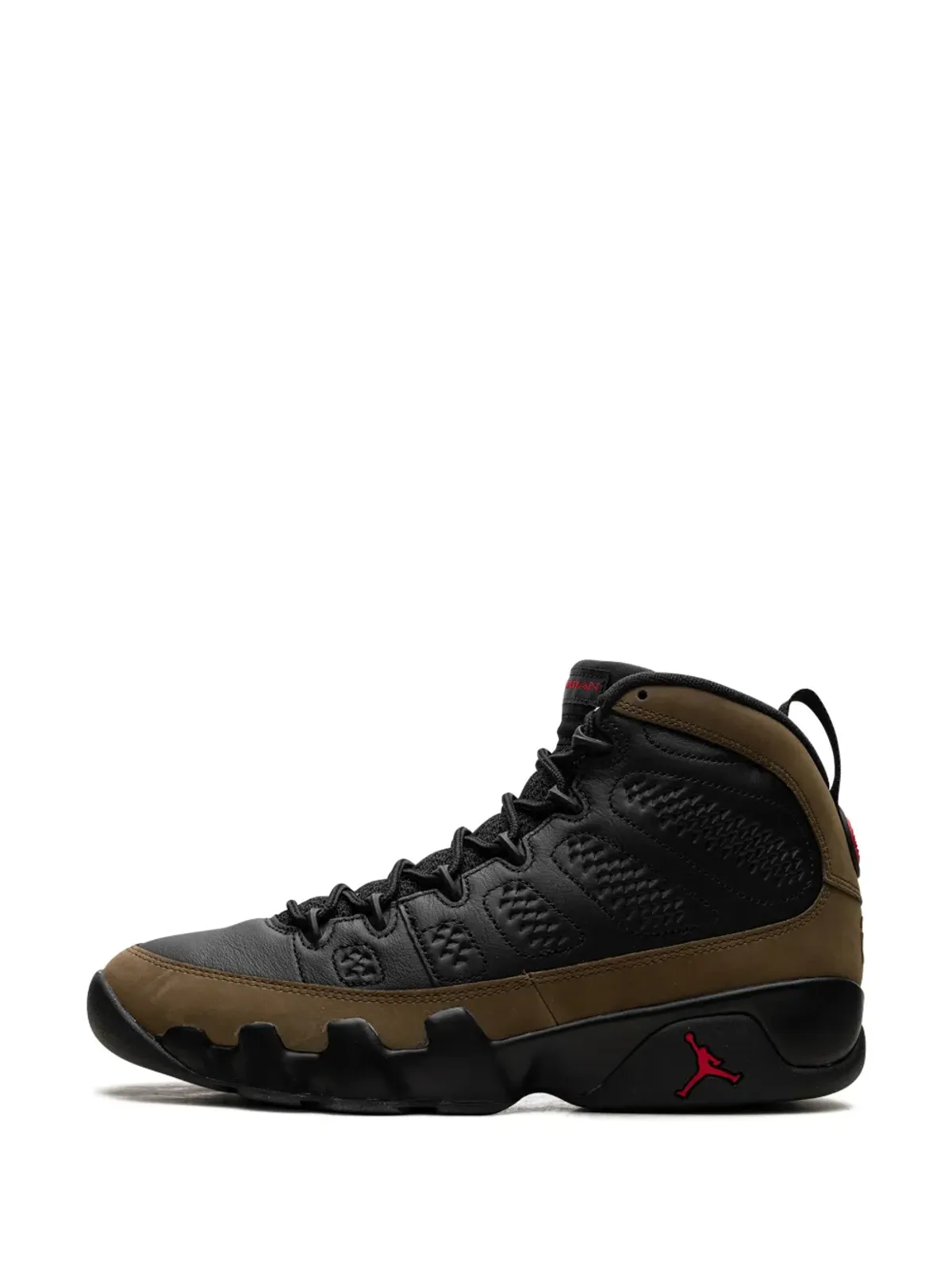 Jordan 9 Retro オリーブ ブラック スニーカー - 画像5