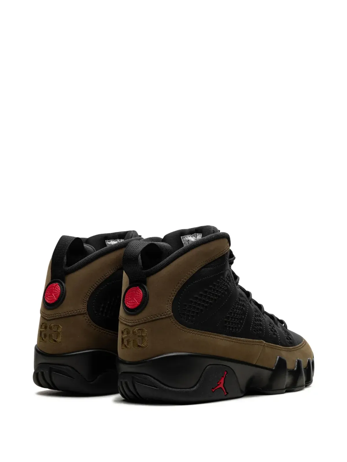 Jordan 9 Retro オリーブ ブラック スニーカー - 画像3