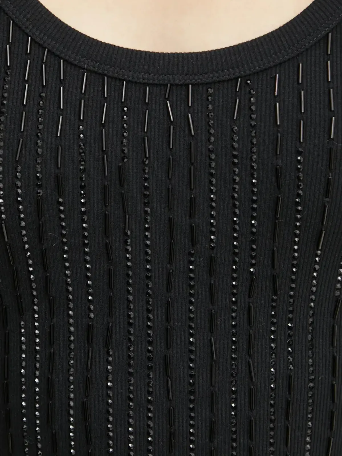 PINKO ノースリーブ スクープネック タンクトップ - ブラック - 画像5