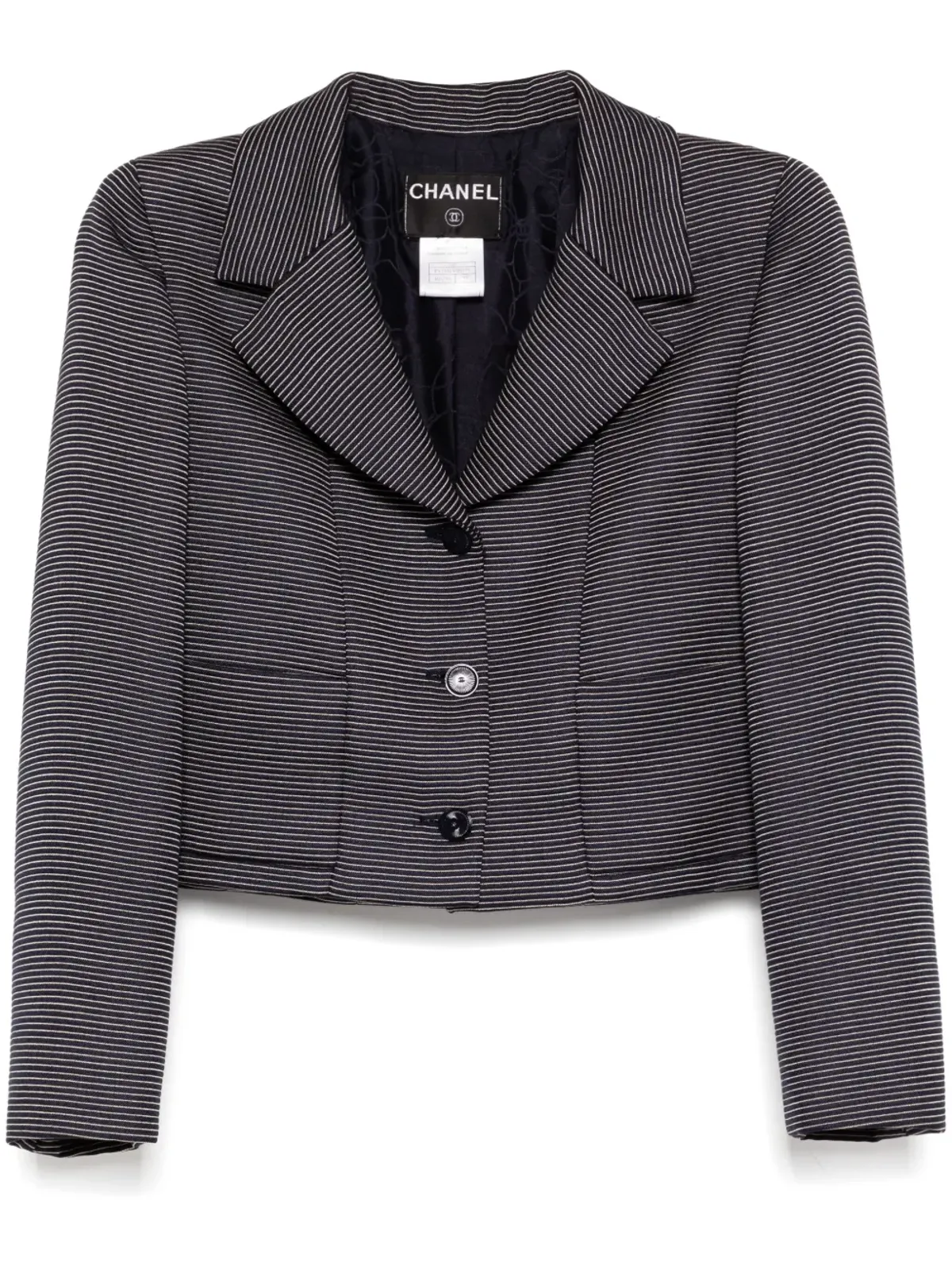 CHANEL Pre-Owned 2001 シングルブレストジャケット - ブラック - 画像1