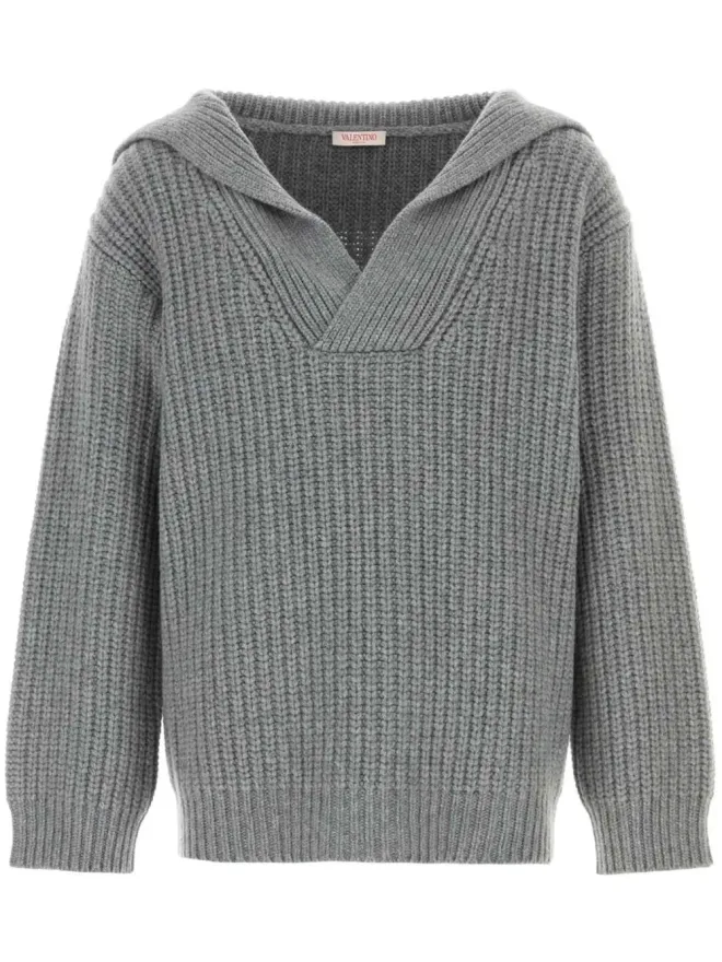 Valentino Garavani Valentino Garavani カシミヤセーター グレーの商品画像