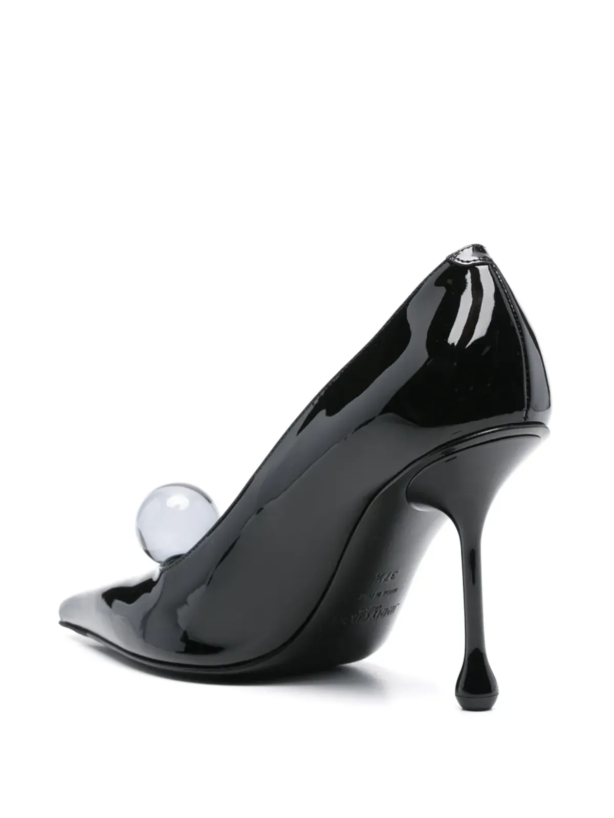 Jimmy Choo 100mm Orbパンプス - ブラック - 画像3