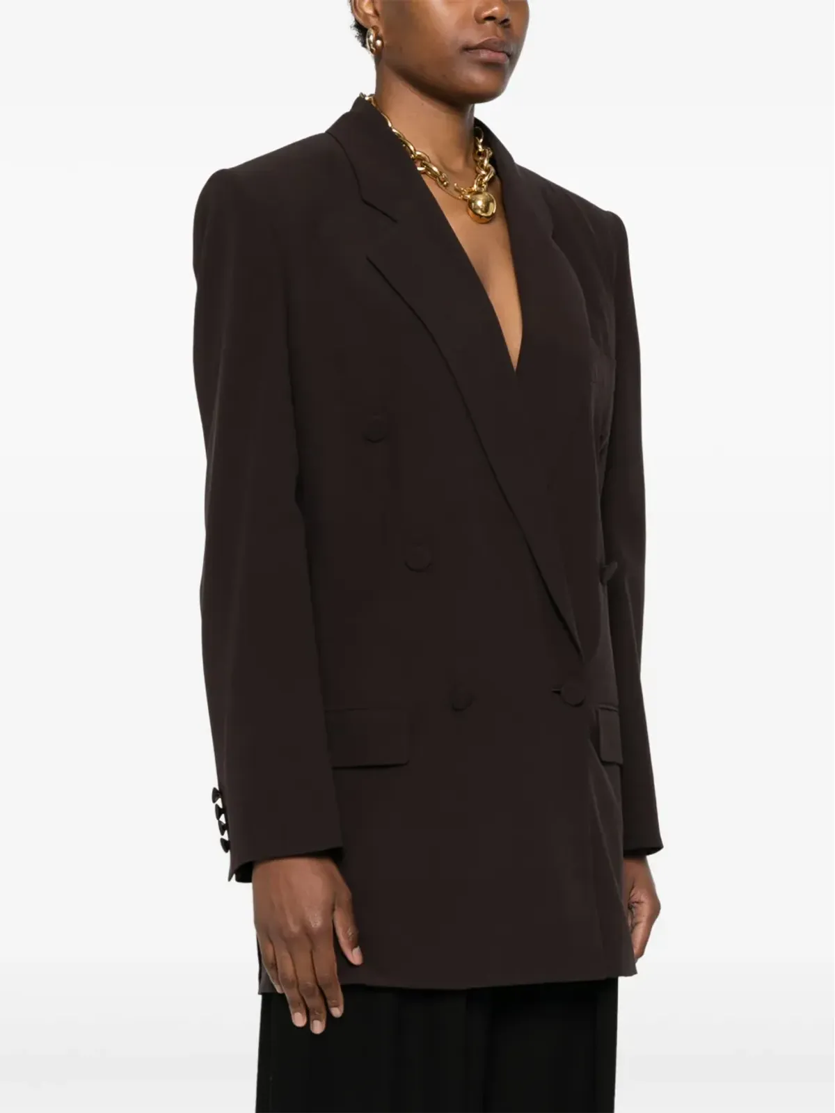 Saint Laurent シルククレープ ブレザー - 画像3