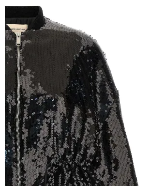Alexandre Vauthier スパンコール付きボンバー ジャケット ブラック - サムネイル4