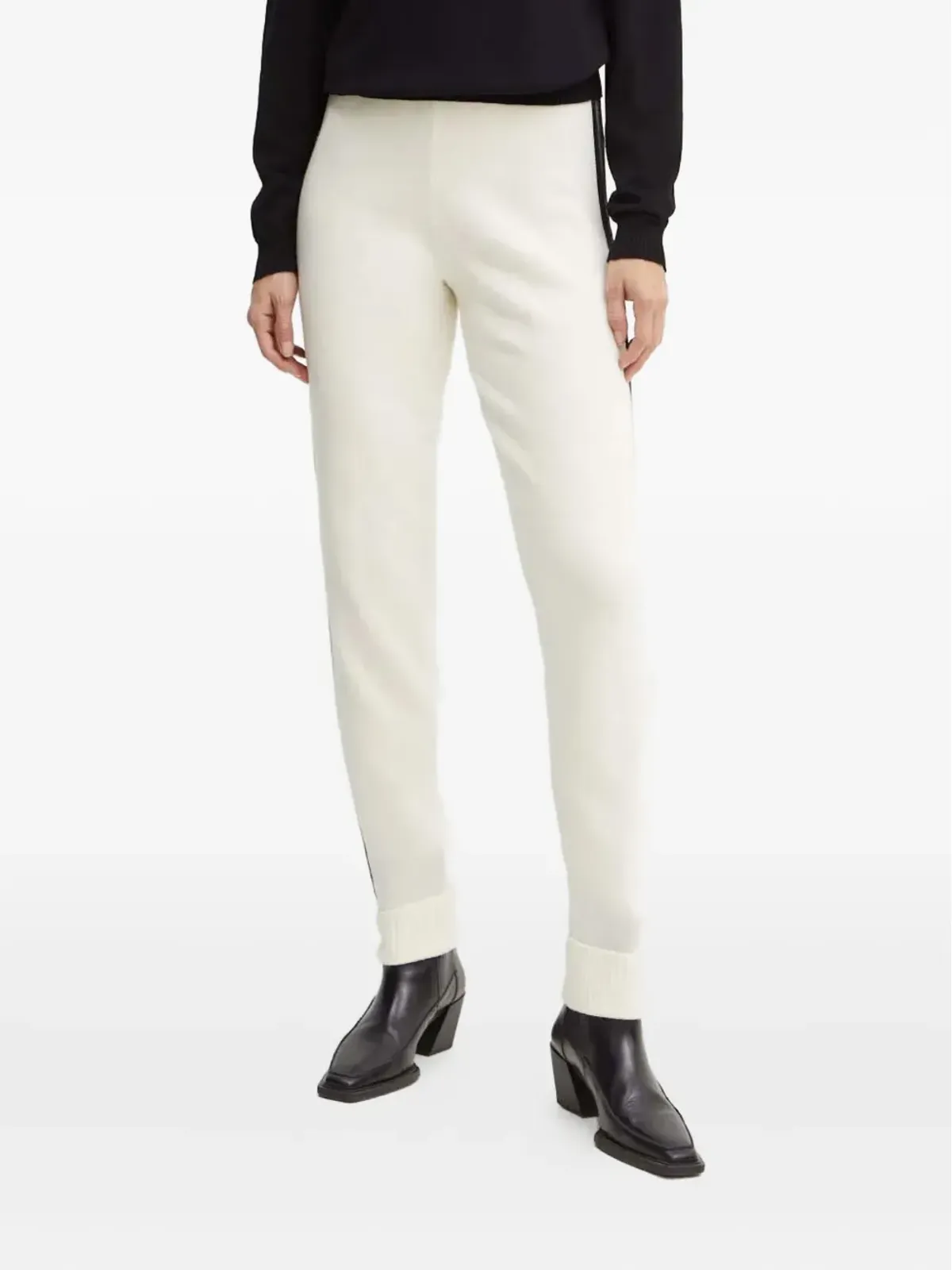 TWINSET レースディテール カフ付きパンツ - 画像1