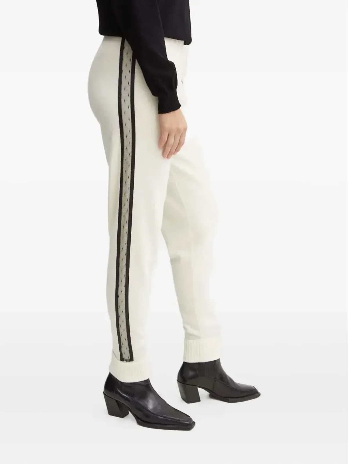 TWINSET レースディテール カフ付きパンツ - 画像3