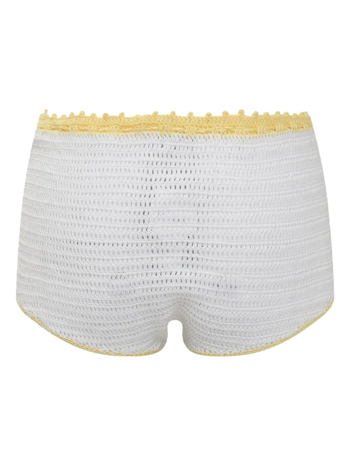 MIXIK crochet-knit shorts - White - 画像2