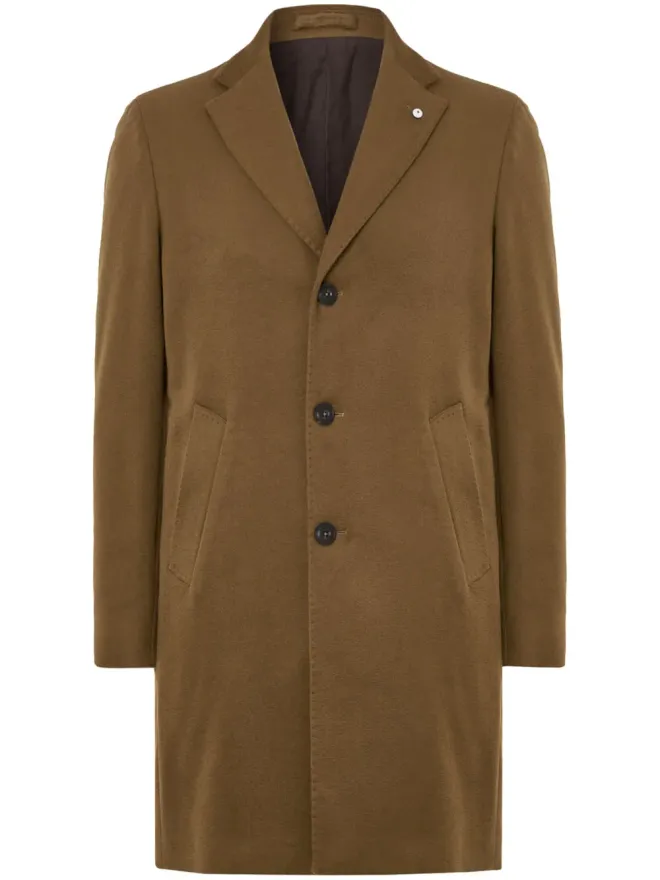 LUIGI BIANCHI MANTOVA LUIGI BIANCHI MANTOVA シングルブレストコートの商品画像