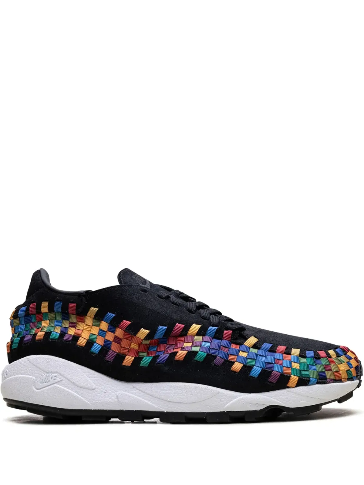 Nike エア フットスケープ レインボー ブラック/ホワイト スニーカー - 画像1