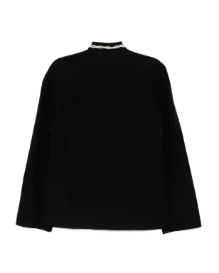 LEMAIRE 刺繍入りアスコット ブラウス - ブラック - サムネイル2