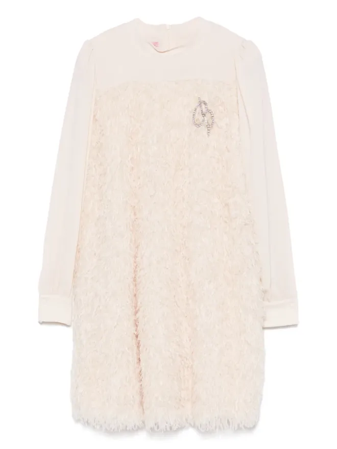 Miss Blumarine Miss Blumarine フェザーパネルドレスの商品画像