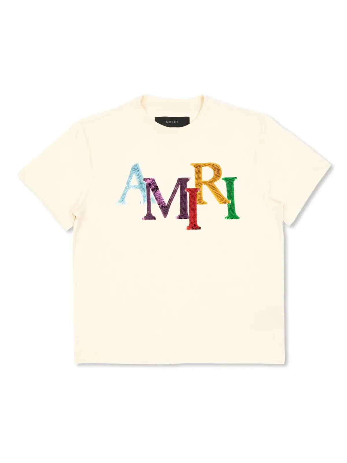 AMIRI KIDS スパンコール装飾のTシャツ - 画像1