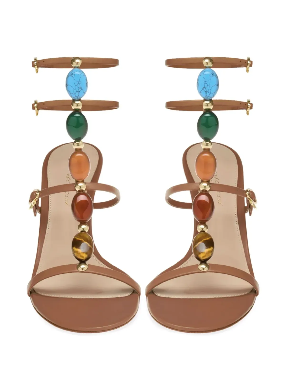 Gianvito Rossi Shanti 70 サンダル - ブラウン - 画像3